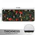 thumbnail image 5 of Kitchen Rugs Sets Of 2,Red Mushroom Gnome Dark Green Pattern Anti Fatigue Kitchen Mat Rugs Non Slip Washable,Decorative Kitchen Floor Mats for Kitchen,Sink,Laundry,17"x47"+17"x47", 5 of 5