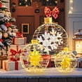 thumbnail image 4 of Costway 3 PCS Pre-Lit Lantern Balls with 732 Bright LED Lights Zip Ties & Ground Stakes, 4 of 10