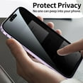 thumbnail image 6 of Compatible with iPhone 13 Pro Magnetic Case with Built in Privacy Screen Protector Anti Spy Tempered Glass Slim Metal Aluminum Shockproof Cover Hard Drop Proof Protective 6.1 inch Black, 6 of 9