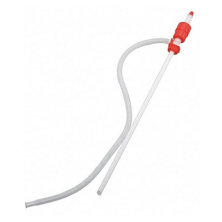 Hand Drum Pump - Polyethylene 3/4" OD - 5 GPM Piston Pump for 15/30/55 Gallon Drums - 140°F Max Temp - 500 SUS Viscosity - 54" Discharge & 34" Suction