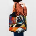 thumbnail image 4 of Vsdgher Cow Print canvas Tote Bag, Lightweight Cloth Bags, Suitable for shopping, groceries, travel, 4 of 4