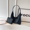 thumbnail image 3 of Bolso de hombro grande para mujer bolso con asa superior suave bolso de cuero para axila bolso de compras, 3 of 9