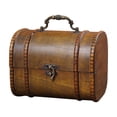 thumbnail image 1 of Caja de joyas Yuyangstore de madera marrón para niñas, 1 of 8