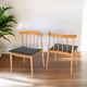 thumbnail image 1 of Fohfurniture FOH Set de 2 Sillas de Comedor de Madera con Asiento Tapizado , Estilo Nórdico Mid-Century, Sillas sin Brazos para Cocina y Restaurante, 1 of 7