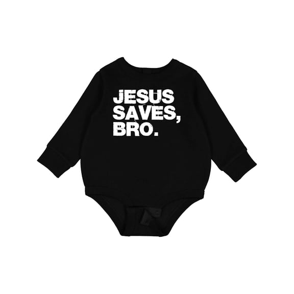 Inktastic Jesus Saves, Bro. Baby Fleece Bodysuit