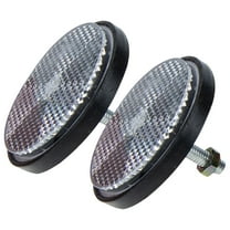 Bike Reflector Tool Touring Car Plastic Safety Equipment Gear Motorcycle Reflective Sheet Travel 2 Pcs