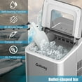 thumbnail image 4 of Costway Portable Ice Maker Machine Countertop 26Lbs/24H Self-cleaning w/ Scoop Silver, 4 of 9