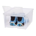 thumbnail image 3 of IRIS USA IRIS Shoe storage box, Wide, Clear, 2 Count, 3 of 13