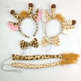 thumbnail image 1 of Tocado de animal de Halloween, diadema de jirafa, tocado peludo, accesorios de decoración para fiesta de mascarada, horquilla, 1 of 5
