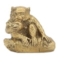 thumbnail image 1 of Monkey Statue, High Hardness Vivid Image    Brass Monkey Statue  For Collection Display For Home Decoration  For Gifts, 1 of 8