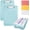 Blue, variant on 2 Pack Clipboards with Storage, High Capacity Nursing Clip Boards 8.5x11 with Pen Holder, Plastic Folder Size 13.4" x 9.4"(Transparent)