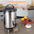 thumbnail image 5 of VEVOR Stainless Steel Insulated Beverage Dispenser, 2 Gallon 7.6 Liter, Thermal Hot and Cold Drink Server Dispenser with Spigot Handle, Food-grade for Hot Tea Coffee Water Restaurant Drink Shop, 5 of 9