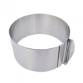 thumbnail image 4 of Adjustable Cake Mold Ring 2-piece Set, 6-12 Inch Cake Mousse Ring Stainless Steel (round+square), 4 of 5