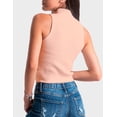 thumbnail image 3 of Blusa sin mangas Roman Fashion BL-BAL-0084-CORAL coral CH, 3 of 3