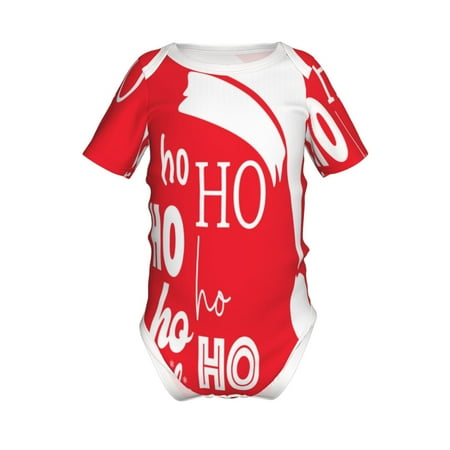 

Gaeub Saying Ho Ho Ho Print Infant Climbing Onesie Toddler Outfit Newborn Baby Bodysuit Baby Boy Girl Clothes -12 Months