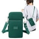 thumbnail image 3 of Mochila cruzada con correa | Bolsa de pecho multiusos de poliéster con orificio para auriculares y correa ajustable | Bolsa de hombro compacta y ligera de 19 x 10 x 4,8 cm para senderismo, viajes al, 3 of 8