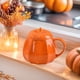 thumbnail image 2 of Taza de calabaza con tapa, taza de café de cerámica de Halloween, mango aislado y diseño a prueba de fugas, 2 of 7