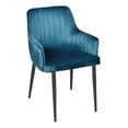 thumbnail image 3 of Set 2 Sillas Sillones Comedor Tapizado Terciopelo Modernos, 3 of 5