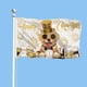 thumbnail image 2 of Bandera de perro Golden Retriever de feliz año nuevo, 3 x 5 pies, doble cara, pancarta de exterior de Nochevieja de invierno, reloj de fuegos artificiales de perro de Año Nuevo, bandera navideña con, 2 of 8
