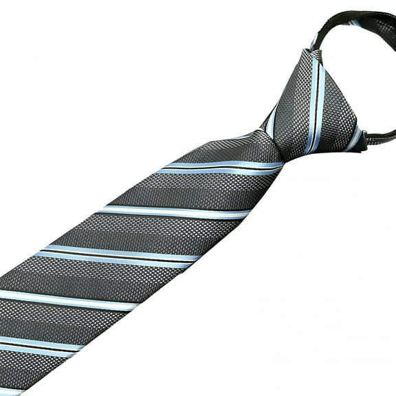 TELOLY Zipper Ties for Men Adjustable Pretied Neckties Zip on Tie for Daily Wear