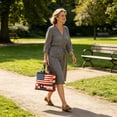 thumbnail image 4 of YYDENG USA 250th Anniversary Patriotic Tote Bag, Red White Blue Handbag, Durable Reusable Shoulder Bag for Independence Day, Daily Commute & Casual Use, 4 of 4