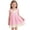 Pink A1, variant on Edvintorg Girls Dress Size 2-7 Cute Striped Puff Sleeve Trundown Collar A Line Dresses with Buttons Summer Clothes 2026