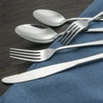 thumbnail image 5 of 5-Piece Silverware Set, Stainless Steel Flatware Cutlery Set Service for 8, Tableware Eating Utensils Include Knives /Forks /Spoons, Mirror Polished Silver, 5 of 5