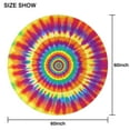 thumbnail image 6 of Rainbow Tie Dye Spiral Layer Pattern Round Tablecloth 60"x60",Wrinkle Wipeable Table Cloth for Kitchen Dining Room Picnic Patio Party, 6 of 6