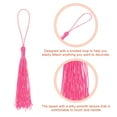 thumbnail image 3 of Uxcell 20Pack 5" Silky Bookmark Tassels with Loop for DIY Craft Accessory, Pink, 3 of 6
