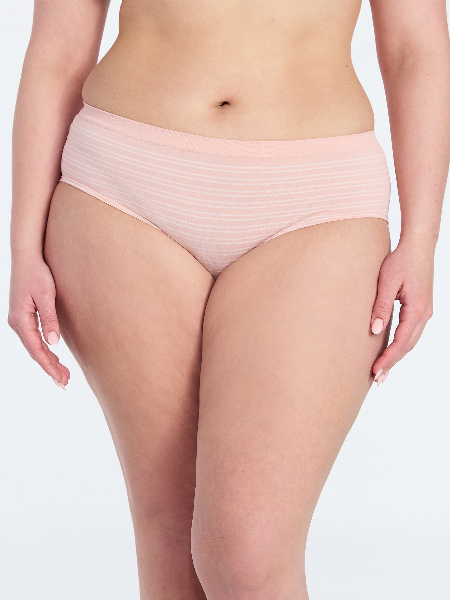 Joyspun Women's Seamless Hipster Panties, 6-Pack, Sizes XS-XXXL