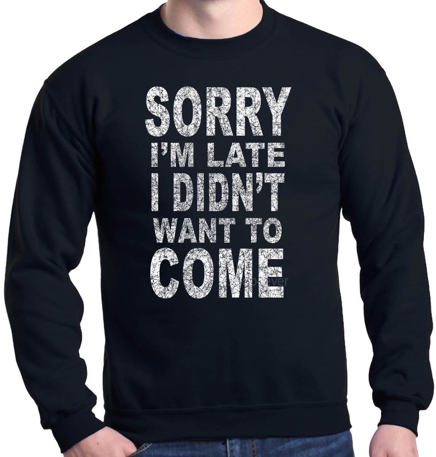 white crew neck sweatshirt walmart