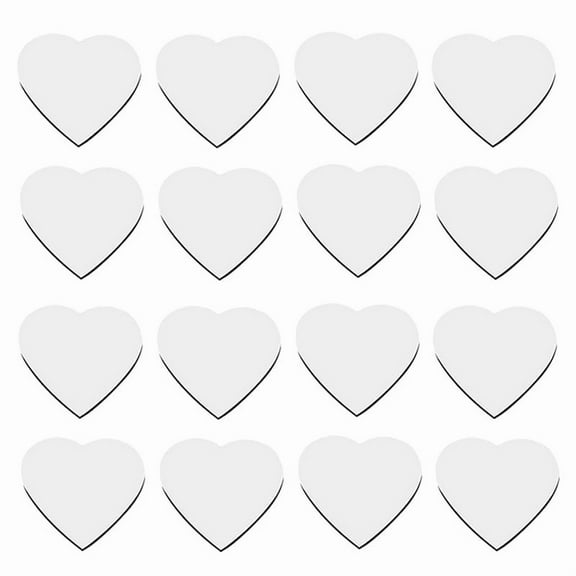 New Arrivals 30Pcs Heart Shaped Sublimation Magnet Blanks