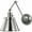 Nickel, variant on P710095-009-Progress Lighting-Hinton - Wall Brackets Light - 1 Light - Cone Shade in Coastal style - 8.25 Inches wide by 14.38 Inches high-Brushed