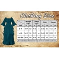thumbnail image 3 of IROOZIGOTO Womens Medieval Renaissance Maxi Dress Off Shoulder Long Flare Sleeve with Brown Lace Up Corset Belt Halloween Cosplay Costume, 3 of 9