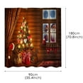 thumbnail image 3 of Christmas Decorations Shower Curtains for Bathroom, Xmas Holiday Decor Fabric Shower Curtain, Waterproof, Christmas Tree Winter Bathroom Accessories Decor, 35.5X71 Inch, 3 of 5