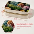 thumbnail image 5 of Snail Velvet Portable Storage Box with Removable Compartment – Jewelry Display, Earring Holder, Necklace Holder – Great Gift, 5 of 7