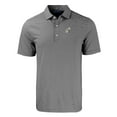thumbnail image 2 of Men's Cutter & Buck  Black/White New Orleans Saints Throwback Forge Eco Double Stripe Stretch Recycled Polo, 2 of 3