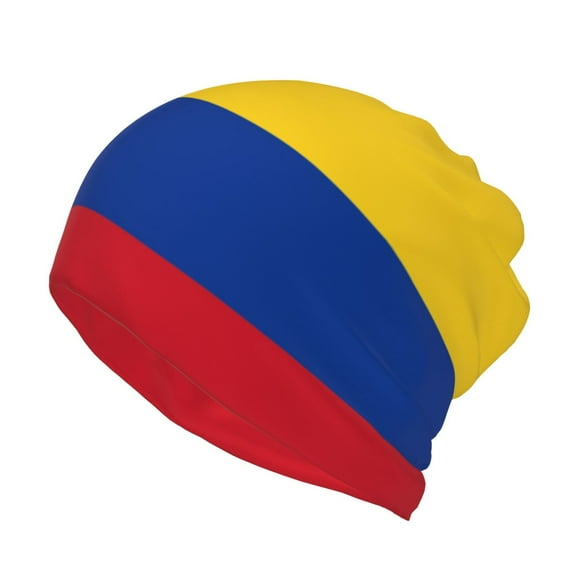 Multifunction Beanie Hat Colombia Flag Beanie Hat Scarf Stretch Skull Cap For Women Men