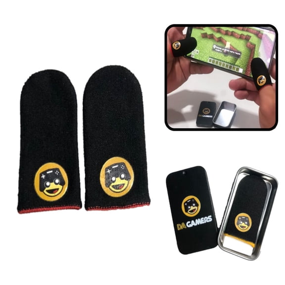 Dedales Gamer Premium Guantes para Dedo Fibra de Carbono Elite V6 Original Pro Gaming Competitivo Transpirable Antisudor Fundas Touch Flexibles Resistentes