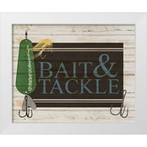 Allen, Kimberly 24x20 White Modern Wood Framed Museum Art Print Titled - Bait and Tackle