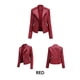 thumbnail image 2 of Pntutb Mujeres Señoras Solapa Motor Chaqueta Abrigo Cremallera Biker Short Punk Cropped Tops Liquidación Pntutb Pntutb-3333, 2 of 6