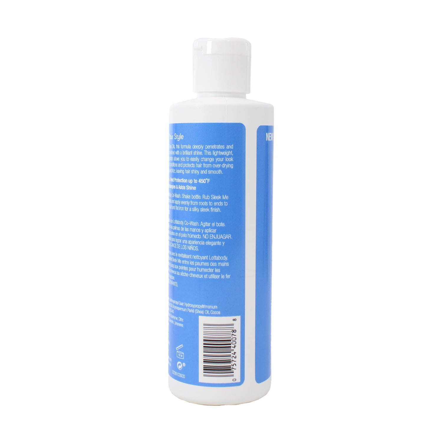Lottabody Coconut & Shea Oils Sleek Me Blowout Lotion, 8 Oz.,Pack of 3