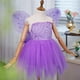 thumbnail image 5 of Disfraz de hada Pixie para niñas, princesa Disney Tinker Bell, vestido azul y morado con alas, vestidos de fiesta de cumpleaños, 2023, 5 of 5