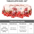 thumbnail image 3 of Strawberry Tablecloth Washable Round Table Cover for Kitchen Dining Decoration 60 Inch, 3 of 7