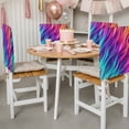 2 Pack Abstract Gradient Art Chair Back Covers Blue Purple Pink Ombre ...