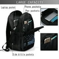 thumbnail image 4 of Xecao Navy Camouflage American Flag for Travel Laptop Backpack, USB-Charging-Enabled, Spacious Business Backpack for Men and Women,College School Computer Bag, 4 of 7