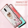 thumbnail image 5 of nancheng for (B140DL) BLU View 3 Phone Case with Ring Stand Strap Lanyard Shockproof Protective Cover - Rose Butterfly, 5 of 7