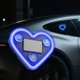 thumbnail image 5 of Luz Ambiental LED para Coche, Diseño de Corazón Solar, Neón para Ventana Triangular o Trasera, Luz Azul., 5 of 5