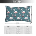 thumbnail image 2 of Fotbe Flamingo Funda de Almohada Decorativa Estilo Occidental, Lujo en Algodón, Fundas para Almohadas King, Cojín Estampado para Decoración del Hogar-20"x30", 2 of 6