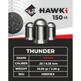thumbnail image 2 of Hawki Heavy Domed Airgun Pellets, 150 ct, 33.95 gr, 2 of 4